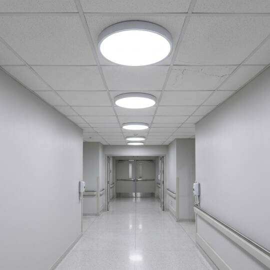 ACK 48W 6500K Beyaz Sıva Üstü Yuvarlak Led Panel (Ø300 mm Beyaz Kasa) AP05-04830 - 2