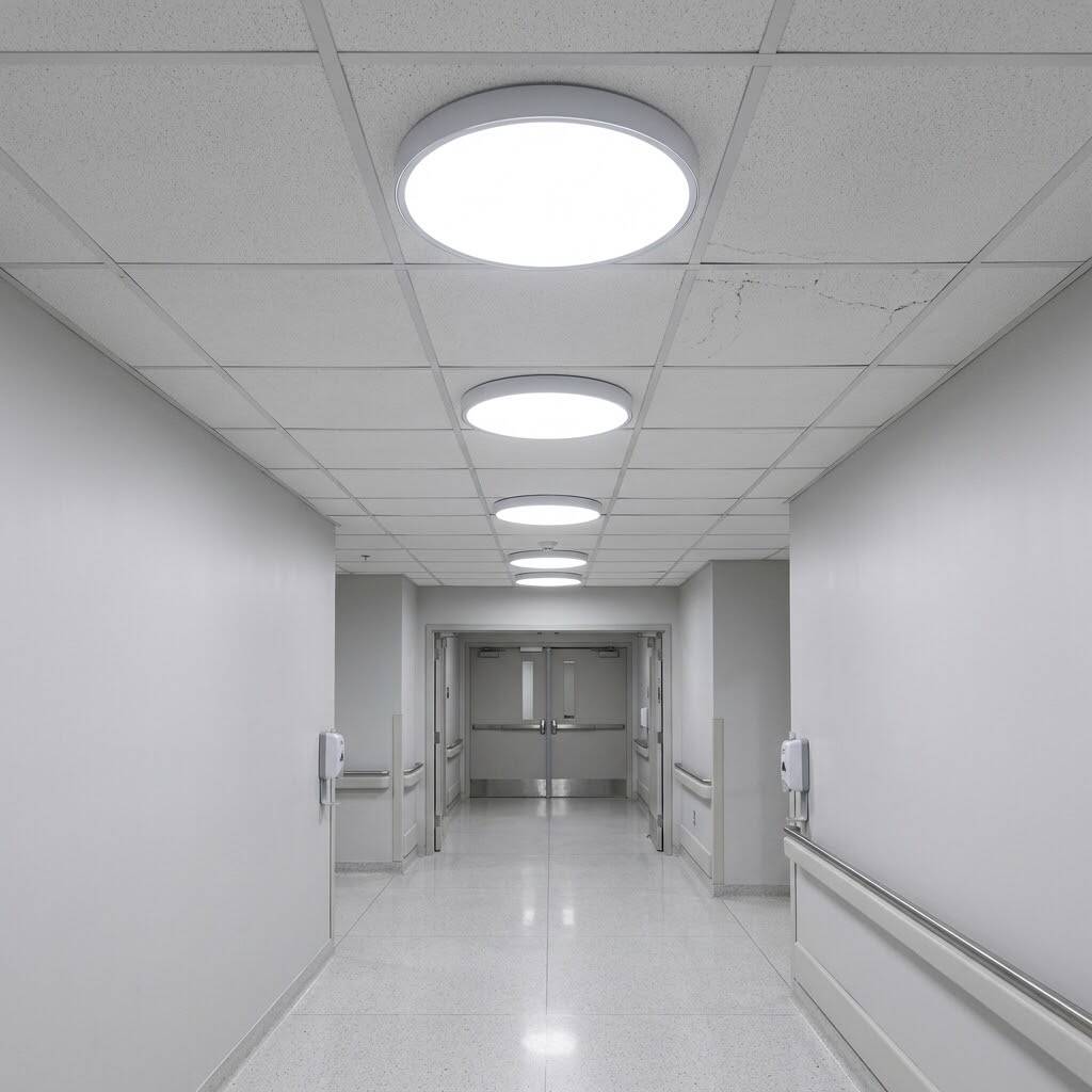 ACK 48W 6500K Beyaz Sıva Üstü Yuvarlak Led Panel (Ø300 mm Beyaz Kasa) AP05-04830 - 2