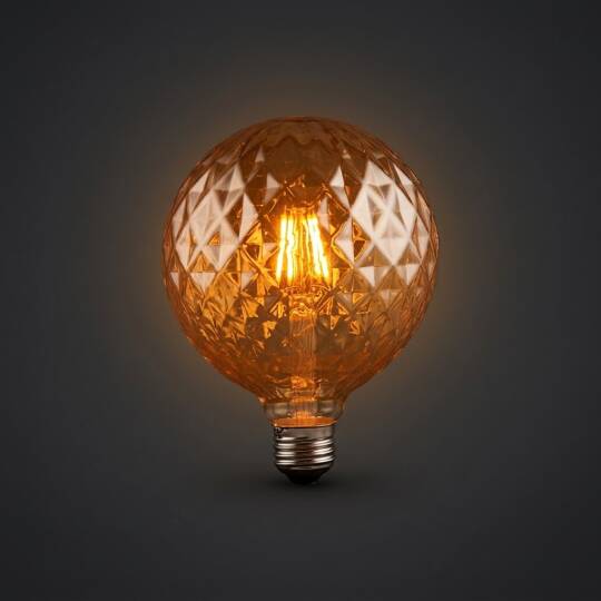 ACK 4W G125 Uzun Flaman 2200K Amber (Sıcak Vintage) LED Rustik Ampul AB58-00420 - 3