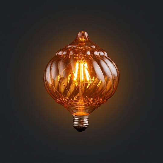ACK 4W G125 Uzun Flaman 2200K Amber (Sıcak Vintage) LED Rustik Ampul AB59-00420 - 3