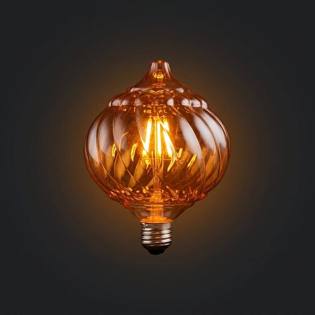 ACK 4W G125 Uzun Flaman 2200K Amber (Sıcak Vintage) LED Rustik Ampul AB59-00420 - 3