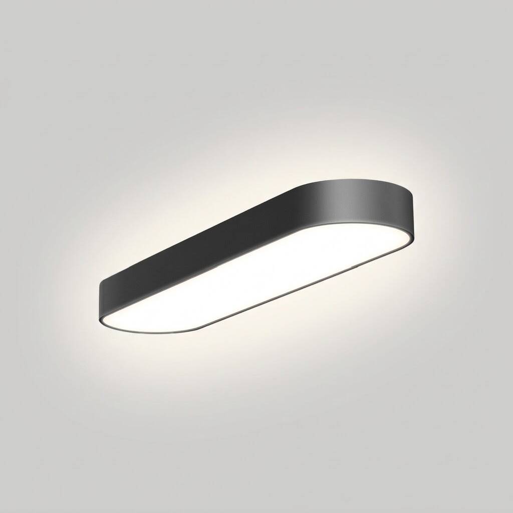 ACK 50W Geniş Çaplı Dekoratif Linear Sarkıt Armatür 15cmx120cm Dikdörtgen Siyah Kasa AL02-80501 - 3
