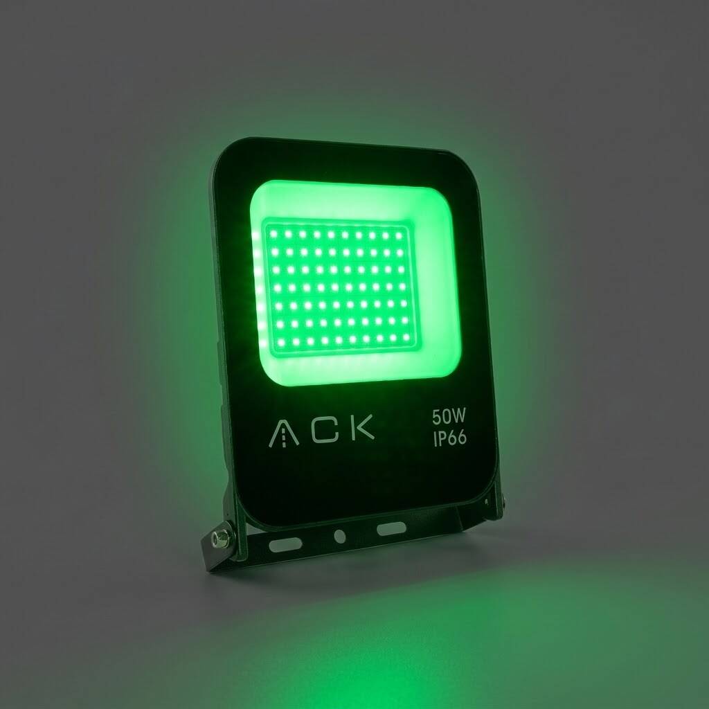 ACK 50W Yeşil LED Projektör AT62-05052 - 3