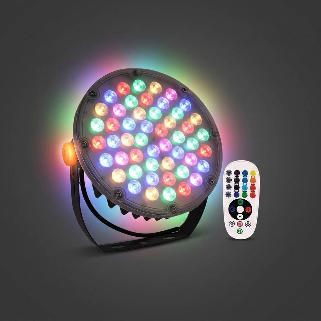 ACK 50W Yuvarlak RGB RGB (Çok Renkli) LED Projektör AT62-35092 - 3