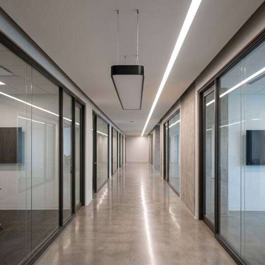 ACK 51W Geniş Çaplı Dekoratif Linear Sarkıt Armatür 15cmX120cm Dikdörtgen İnce Siyah Kasa AL02-10201 - 2