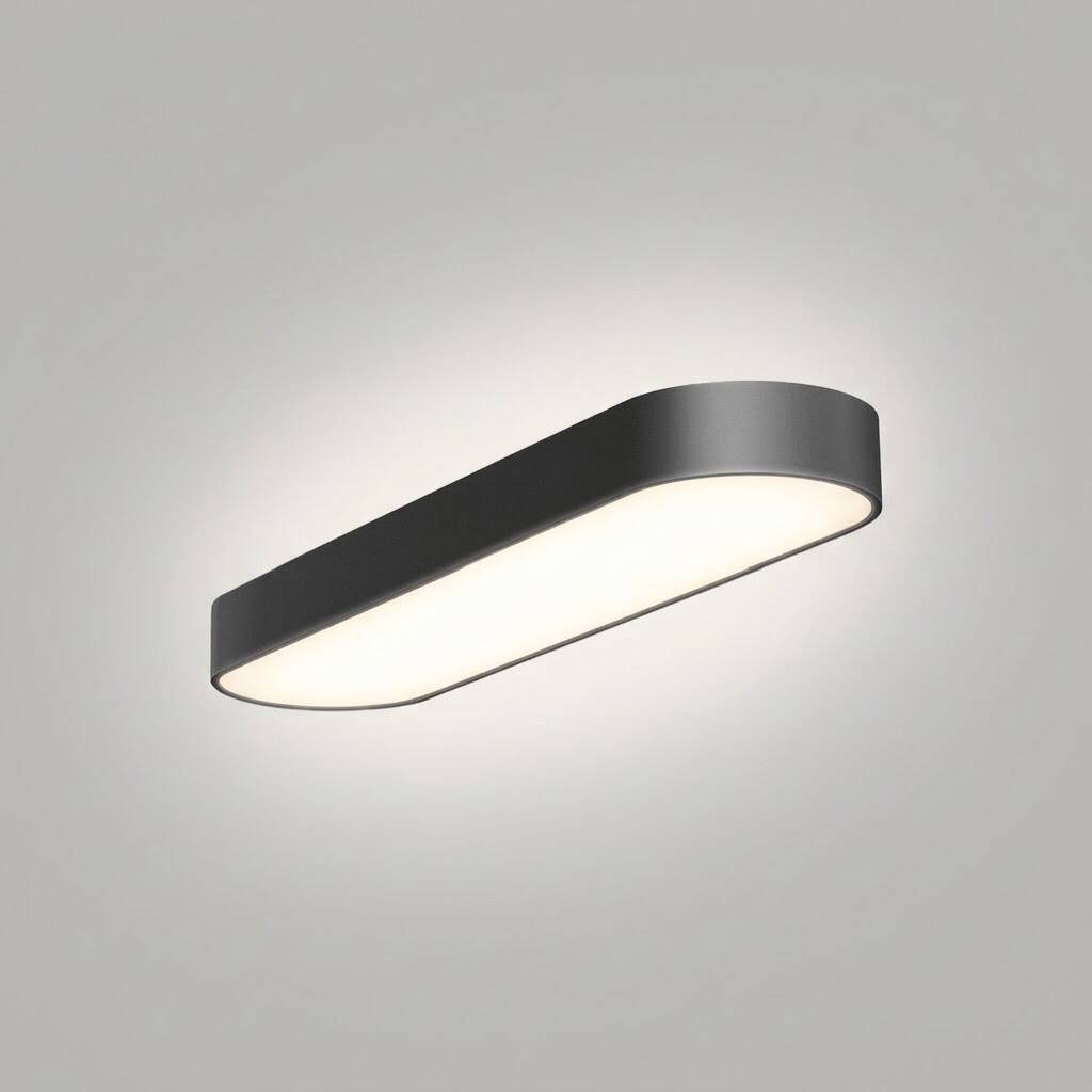 ACK 51W Geniş Çaplı Dekoratif Linear Sarkıt Armatür 20cmx120cm Dikdörtgen Siyah Kasa AL02-81701 - 3