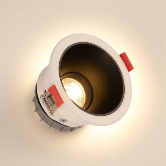 ACK 5W 3000K Günışığı 350lm Alüminyum Gövde Sıva Altı Spot (Ø86 mm Beyaz-Siyah Çift Renk Kasa) AD01-15100 - 3