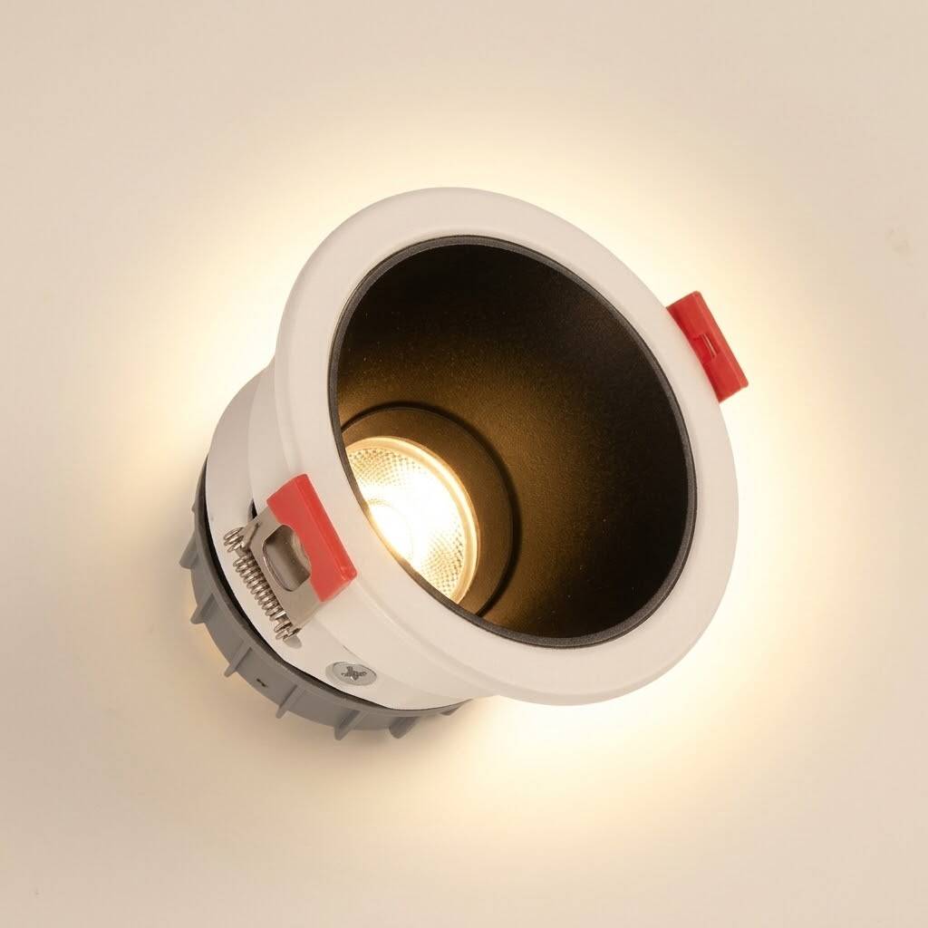 ACK 5W 3000K Günışığı 350lm Alüminyum Gövde Sıva Altı Spot (Ø86 mm Beyaz-Siyah Çift Renk Kasa) AD01-15100 - 3