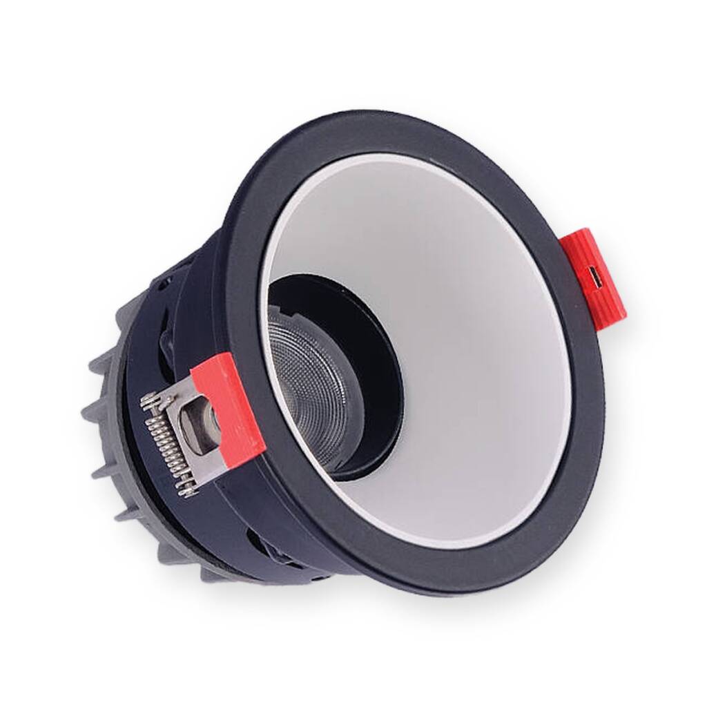 ACK 5W 3000K Günışığı 350lm Alüminyum Gövde Sıva Altı Spot (Ø86 mm Siyah-Beyaz Çift Renk Kasa) AD01-15001 - 1