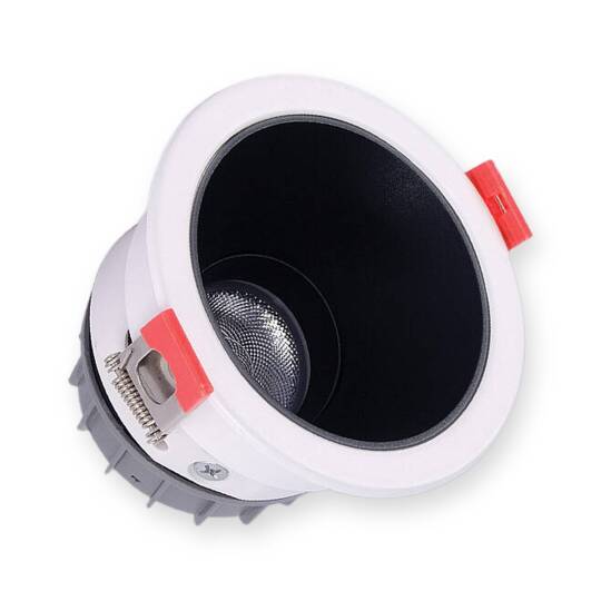 ACK 5W 6500K Beyaz 360lm Alüminyum Gövde Sıva Altı Spot (Ø86 mm Beyaz-Siyah Çift Renk Kasa) AD01-15130
