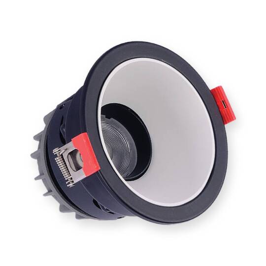ACK 5W 6500K Beyaz 360lm Alüminyum Gövde Sıva Altı Spot (Ø86 mm Siyah-Beyaz Çift Renk Kasa) AD01-15031