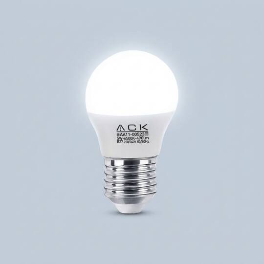 ACK 5W G45 Küre Tipi E14 6500K Beyaz 490 lm LED Ampul AA11-00513 - 3