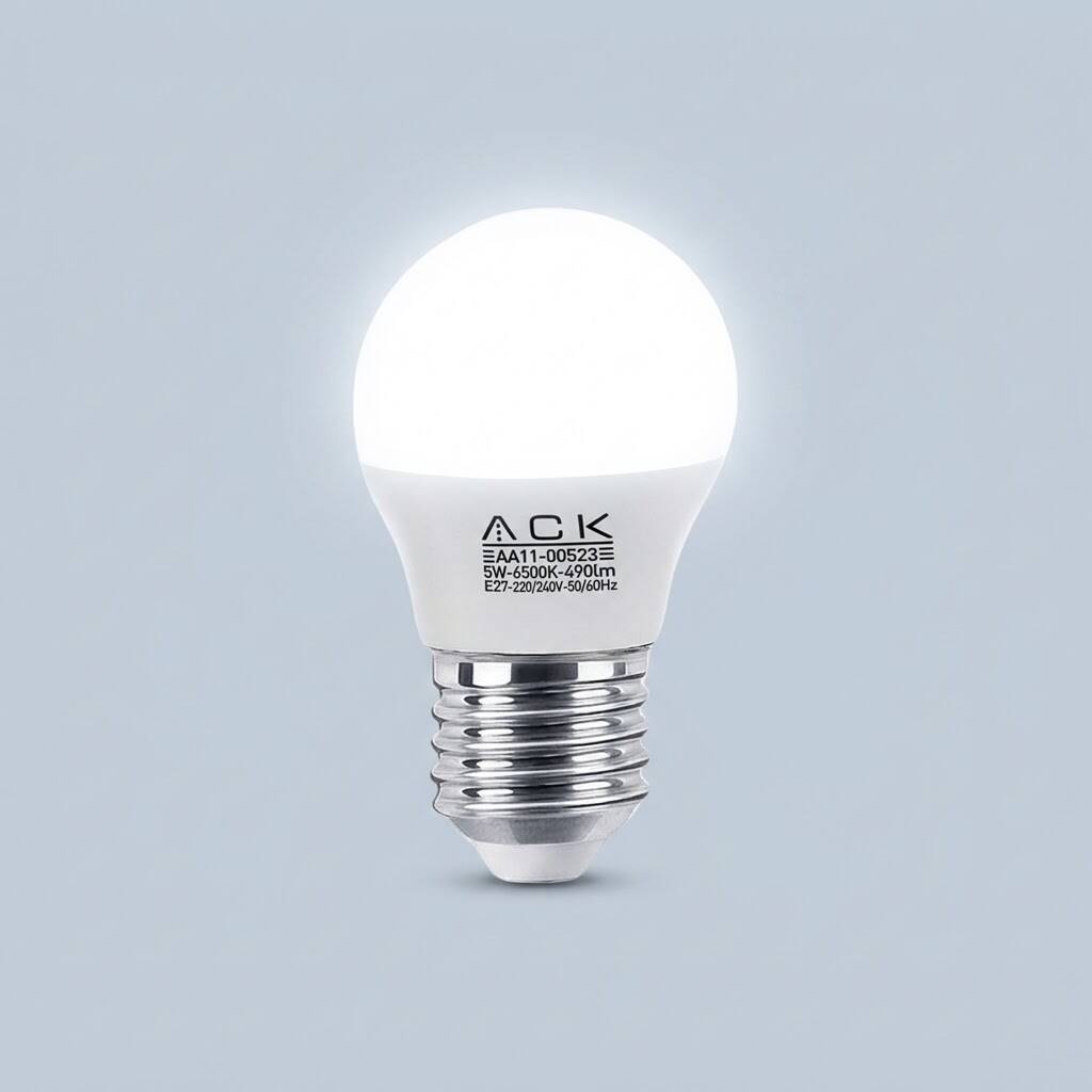 ACK 5W G45 Küre Tipi E14 6500K Beyaz 490 lm LED Ampul AA11-00513 - 3
