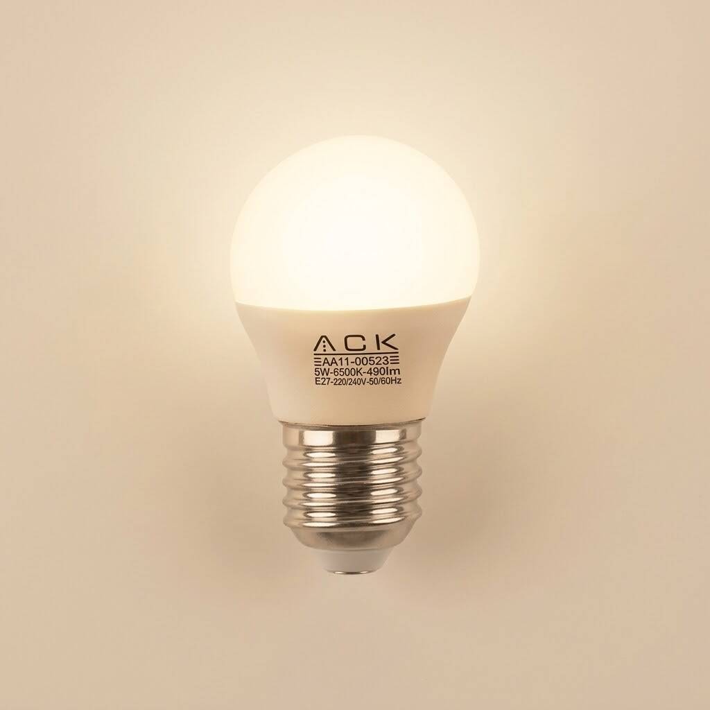 ACK 5W G45 Küre Tipi E27 3000K Günışığı 490 lm LED Ampul AA11-00520 - 3