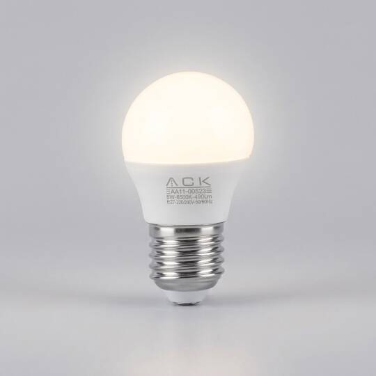 ACK 5W G45 Küre Tipi E27 4000K Ilık Beyaz 490 lm LED Ampul AA11-00521 - 3