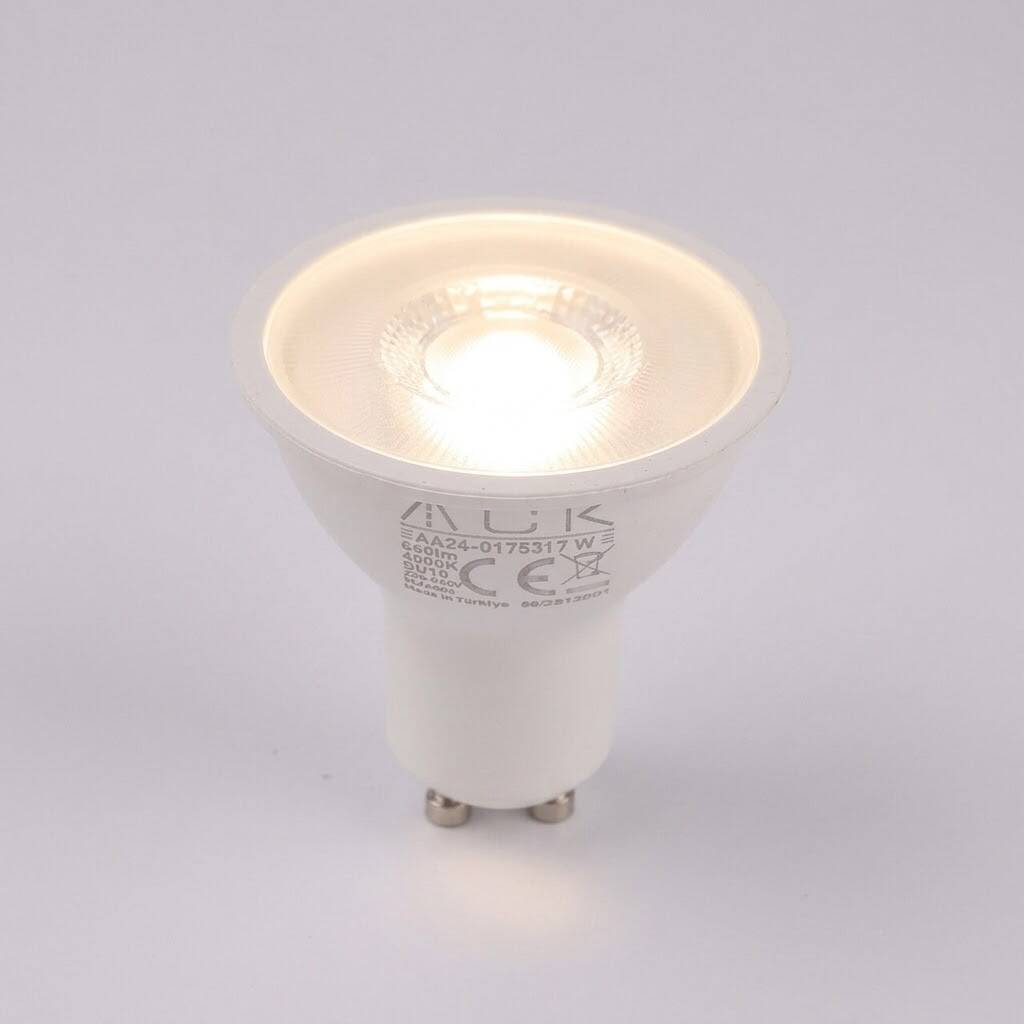 ACK 5W GU10 Lensli GU10 4000K Ilık Beyaz 450 lm LED Ampul AA25-01551 - 3