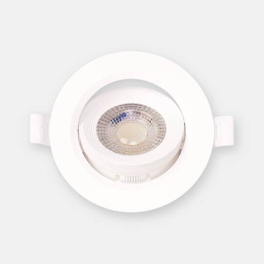 ACK 6W 3 Renk (CCT) Ayarlanabilir Spot Lamba (Ø92 mm Beyaz Kasa - Sıva Altı) AD01-00690