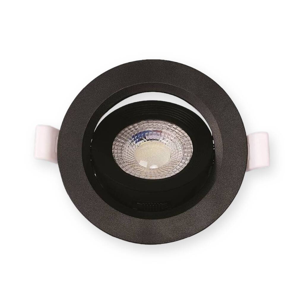 ACK 6W 3 Renk (CCT) Ayarlanabilir Spot Lamba (Ø92 mm Siyah Kasa - Sıva Altı) AD01-00691 - 1