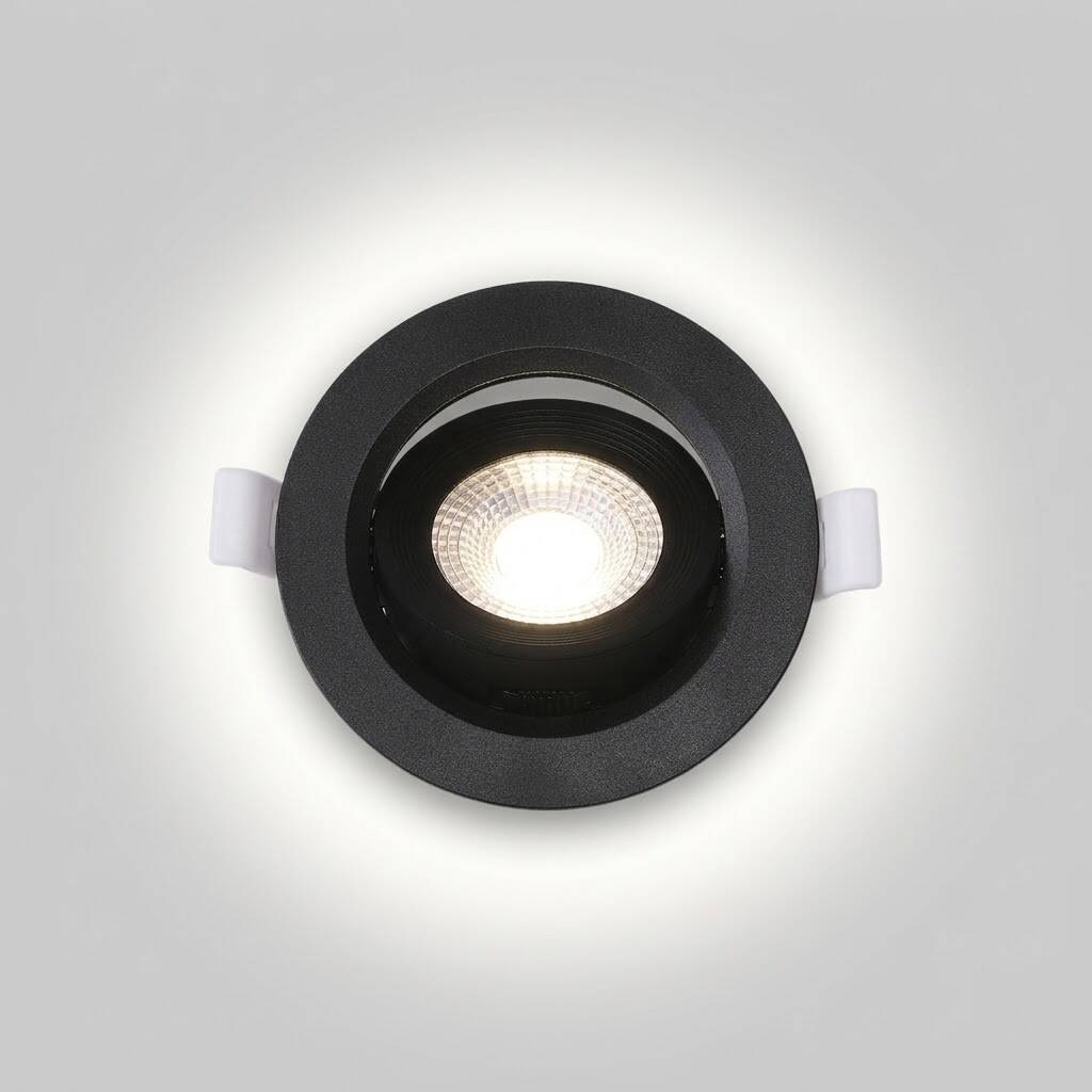 ACK 6W 3 Renk (CCT) Ayarlanabilir Spot Lamba (Ø92 mm Siyah Kasa - Sıva Altı) AD01-00691 - 3
