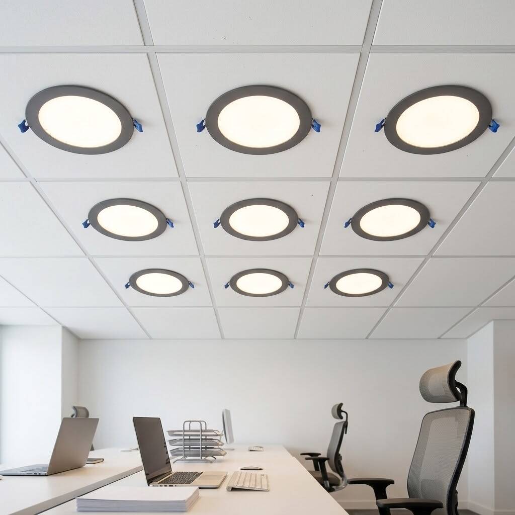 ACK 6W 3000K Günışığı 540lm Sıva Altı Yuvarlak Led Panel (Ø120 mm Siyah Kasa) AP01-00601 - 2