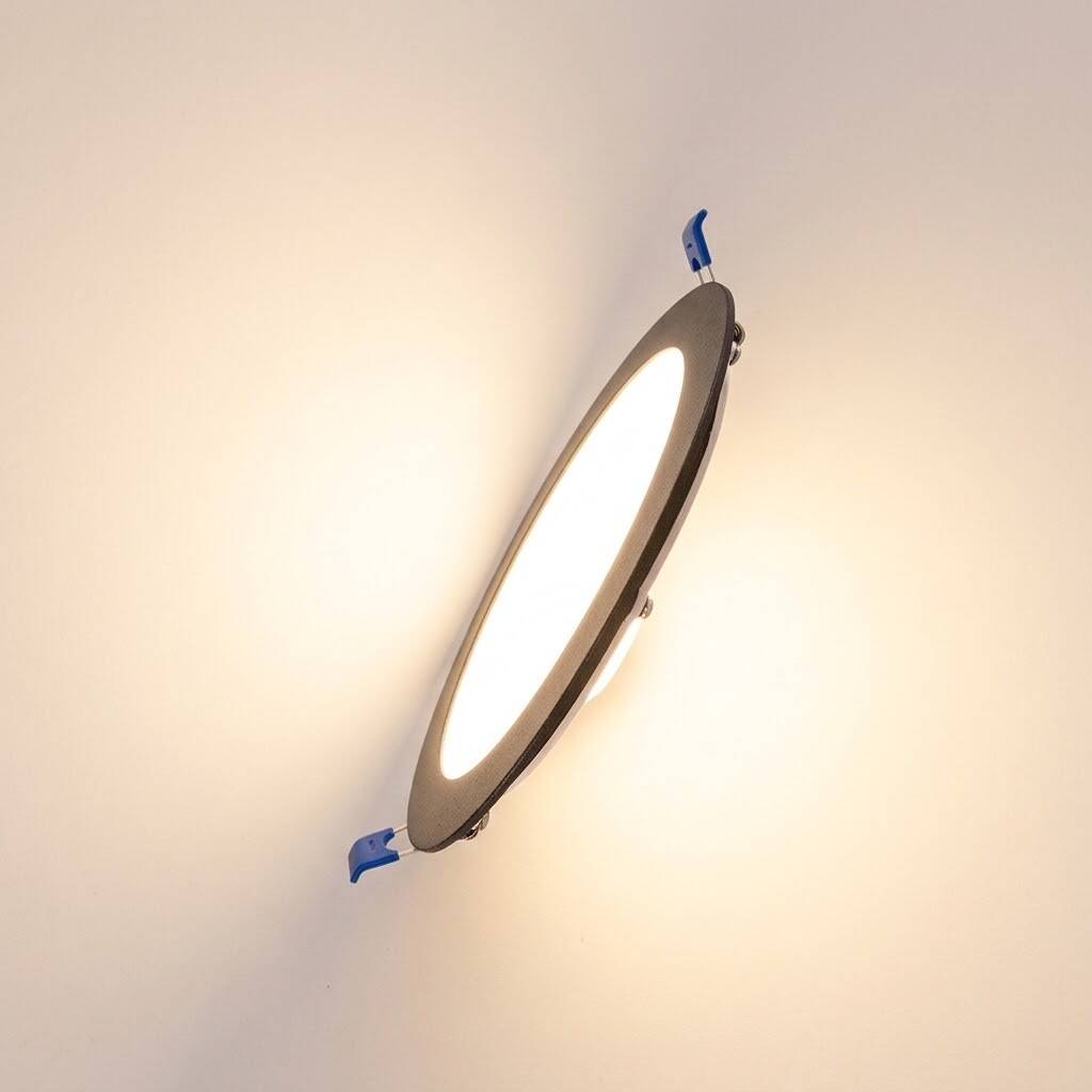 ACK 6W 3000K Günışığı 540lm Sıva Altı Yuvarlak Led Panel (Ø120 mm Siyah Kasa) AP01-00601 - 3