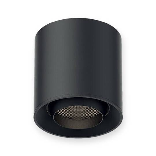 ACK 6W 4000K Ilık Beyaz 48V Magnetik Ray Armatürü Sabit Silindir Siyah Kasa AD45-06111