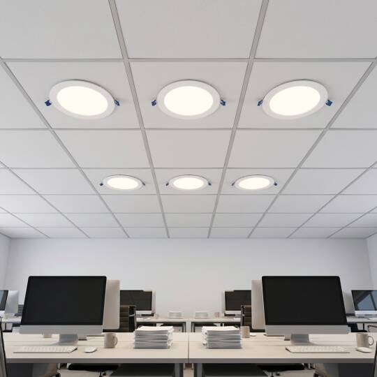 ACK 6W 4000K Ilık Beyaz 540lm Sıva Altı Yuvarlak Led Panel (Ø120 mm Beyaz Kasa) AP01-00610 - 2