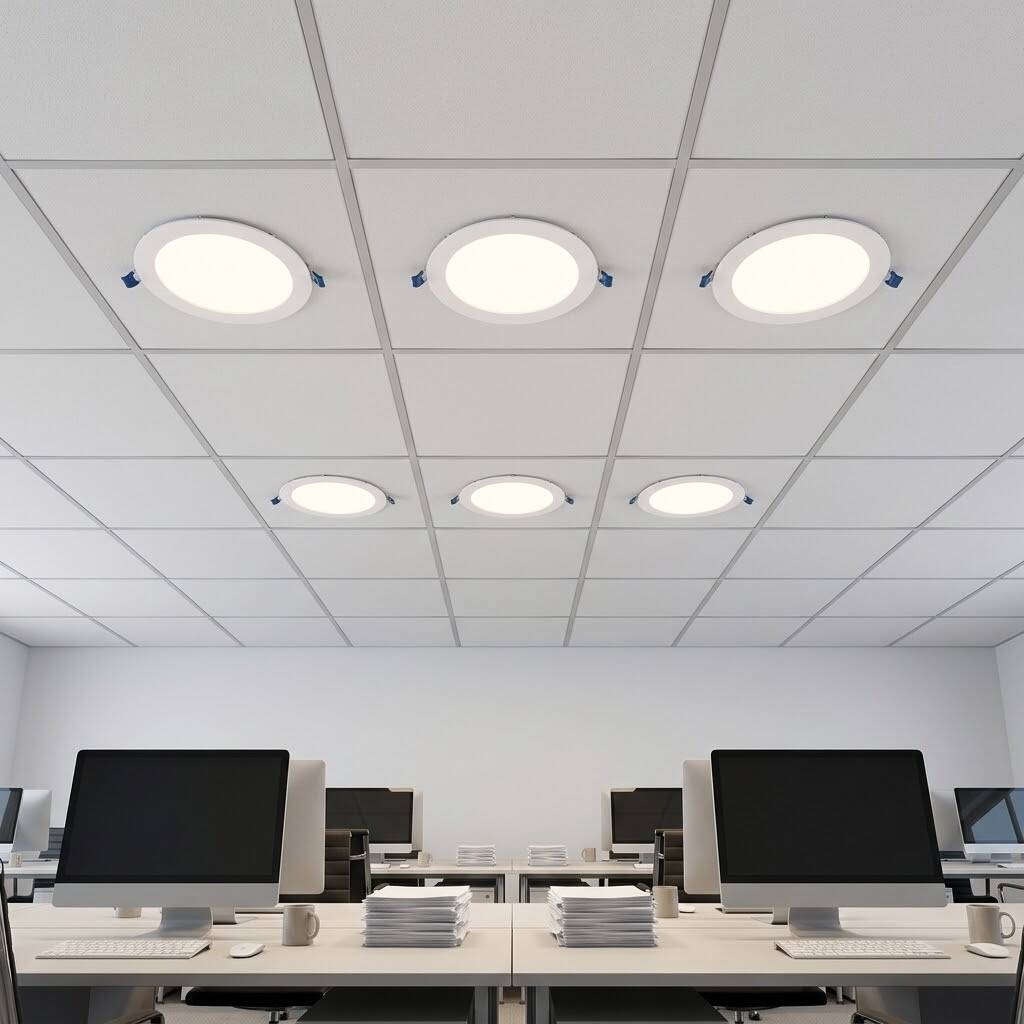 ACK 6W 4000K Ilık Beyaz 540lm Sıva Altı Yuvarlak Led Panel (Ø120 mm Beyaz Kasa) AP01-00610 - 2