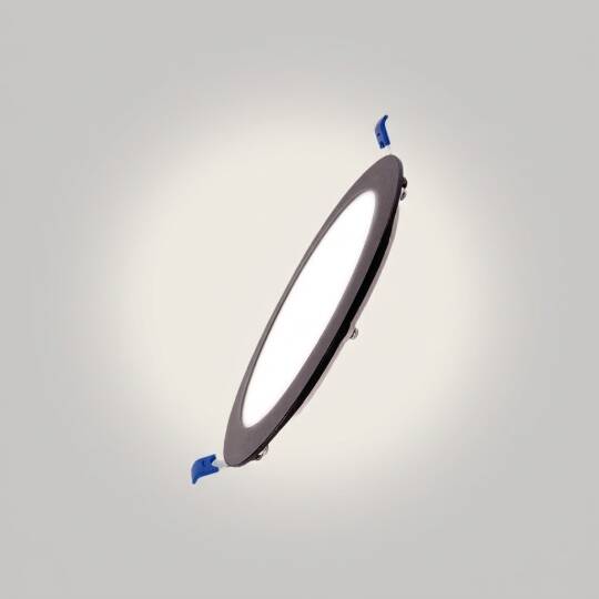 ACK 6W 4000K Ilık Beyaz 540lm Sıva Altı Yuvarlak Led Panel (Ø120 mm Siyah Kasa) AP01-00611 - 3
