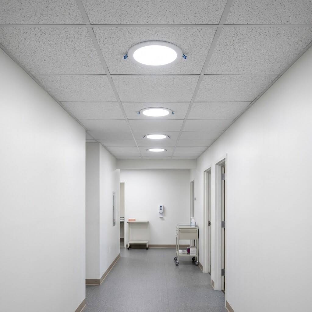 ACK 6W 6500K Beyaz 540lm Sıva Altı Yuvarlak Led Panel (Ø120 mm Beyaz Kasa) AP01-00630 - 2