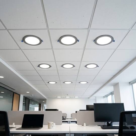 ACK 6W 6500K Beyaz 540lm Sıva Altı Yuvarlak Led Panel (Ø120 mm Siyah Kasa) AP01-00631 - 2