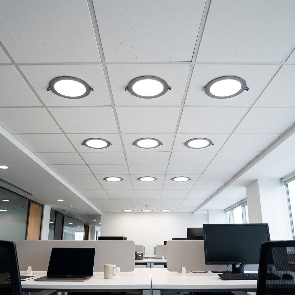 ACK 6W 6500K Beyaz 540lm Sıva Altı Yuvarlak Led Panel (Ø120 mm Siyah Kasa) AP01-00631 - 2