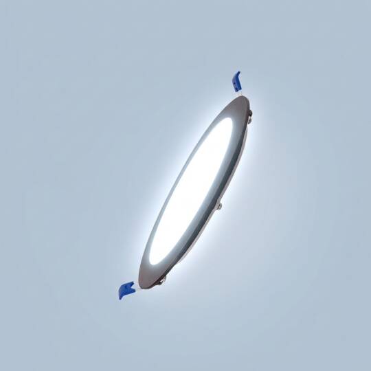 ACK 6W 6500K Beyaz 540lm Sıva Altı Yuvarlak Led Panel (Ø120 mm Siyah Kasa) AP01-00631 - 3