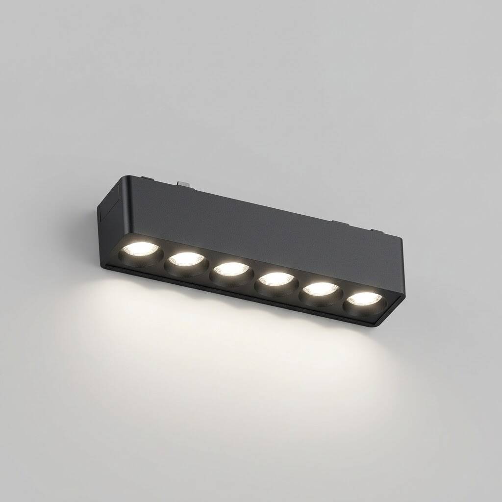 ACK 6W CCT (3 Renk) 48V Magnetik Ray Armatürü Çoklu Dot (Izgara) Siyah Kasa AD45-02191 - 3