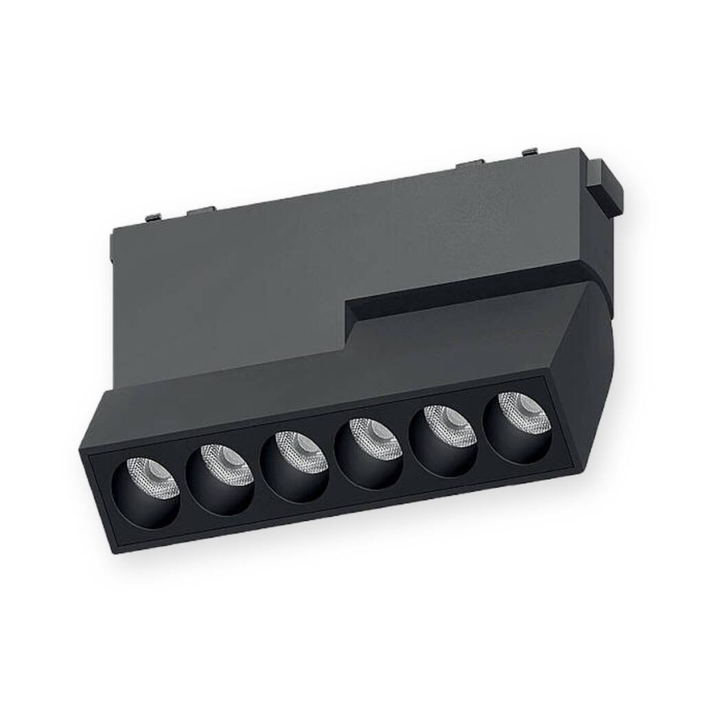 ACK 6W CCT (3 Renk) 48V Magnetik Ray Armatürü Hareketli Açılı Dot (Izgara) Siyah Kasa AD45-04191 - 1