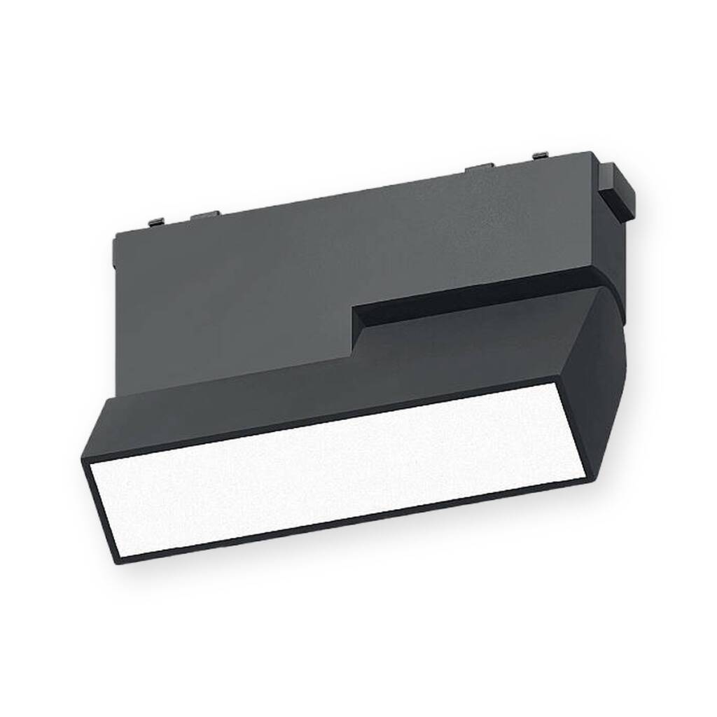 ACK 6W CCT (3 Renk) 48V Magnetik Ray Armatürü Hareketli Açılı Düz Siyah Kasa AD45-03191 - 1