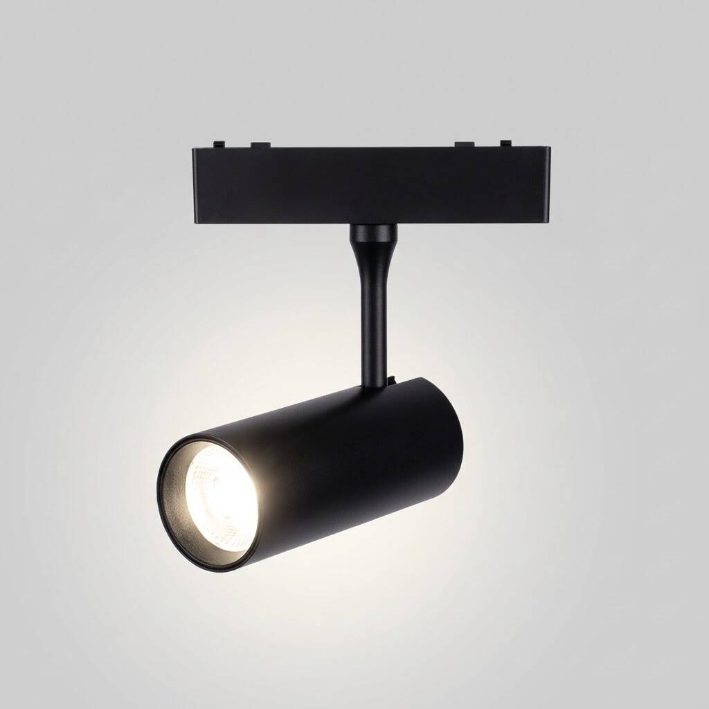 ACK 6W CCT (3 Renk) 48V Magnetik Ray Armatürü Yönlendirilebilir Silindir Spot Siyah Kasa AD45-05291 - 3