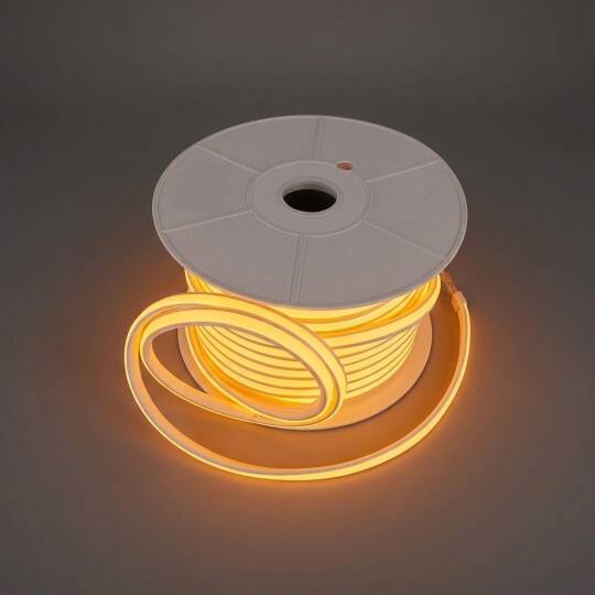 ACK 7,5W/mt Amber 660 lm/mt 220V Klasik LED Neon Hortum (50mt Rulo) AS03-00508 - 3