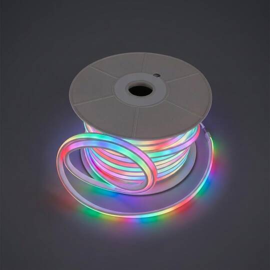 ACK 7,5W/mt RGB (Çok Renkli) 660 lm/mt 220V Klasik LED Neon Hortum (50mt Rulo) AS03-00509 - 3