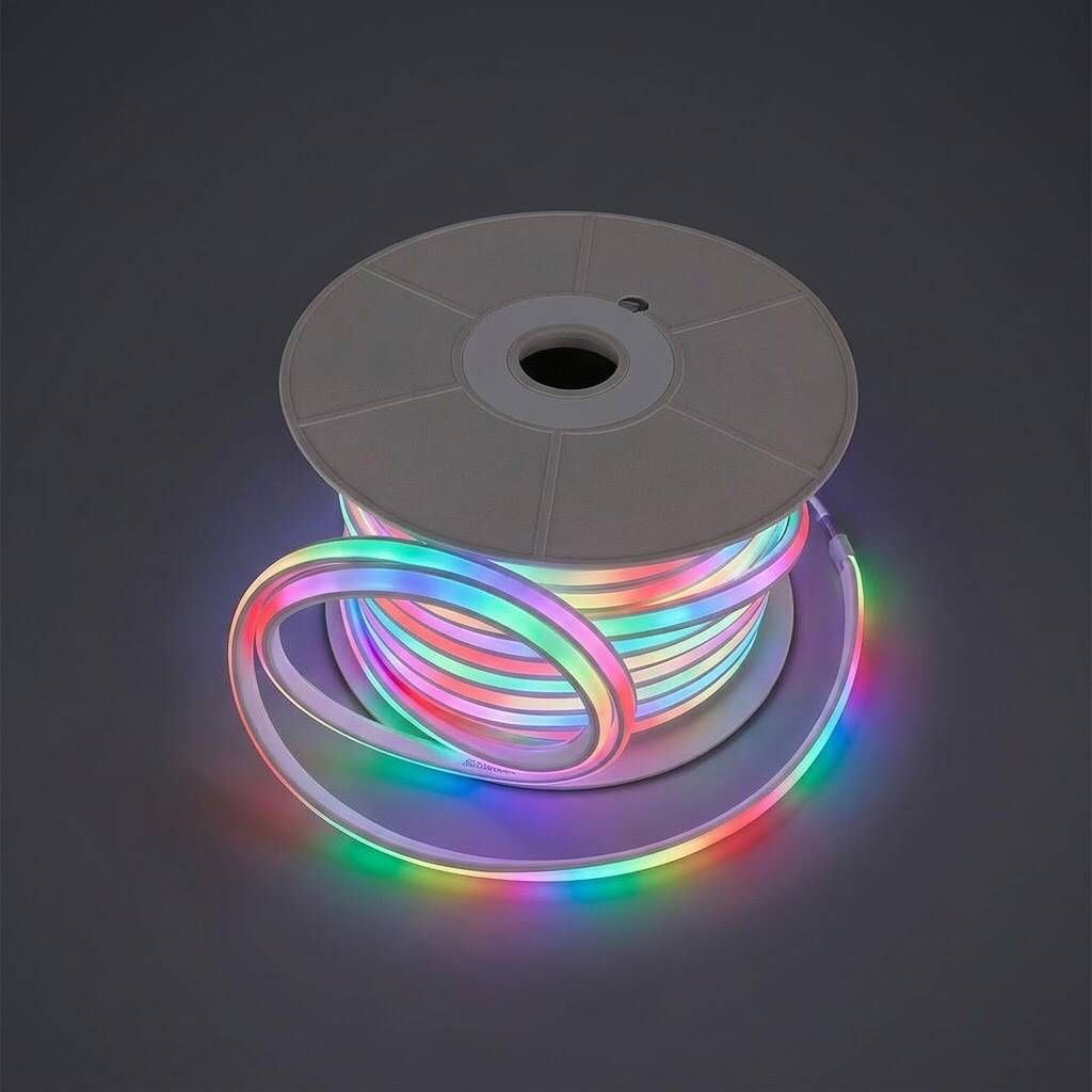 ACK 7,5W/mt RGB (Çok Renkli) 660 lm/mt 220V Klasik LED Neon Hortum (50mt Rulo) AS03-00509 - 3