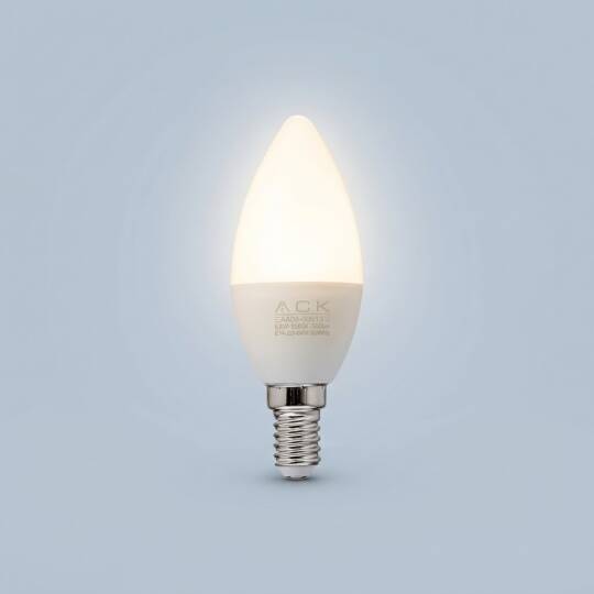 ACK 7W C37 Mum Tipi E14 6500K Beyaz 630 lm LED Ampul AA09-00713 - 3