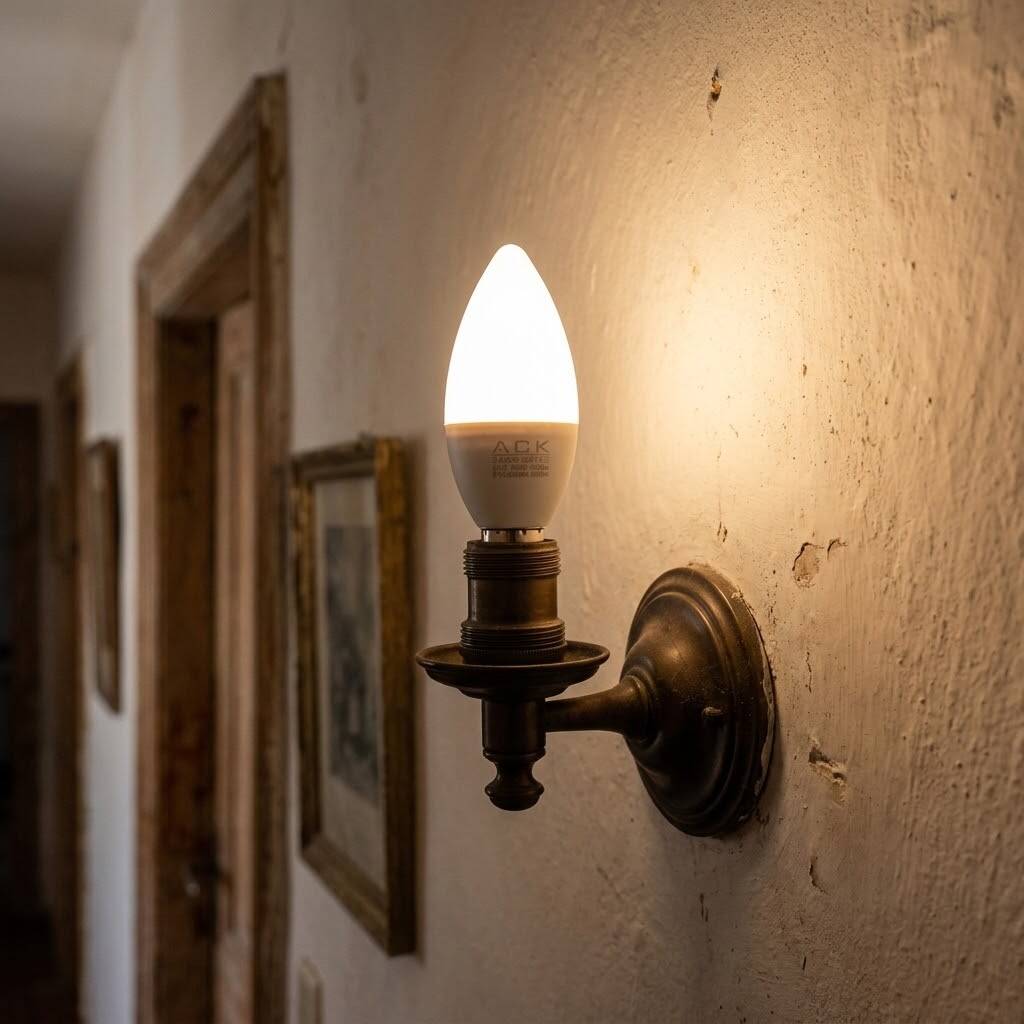 ACK 7W C37 Mum Tipi E14 3000K Günışığı 630 lm LED Ampul AA09-00710 - 2