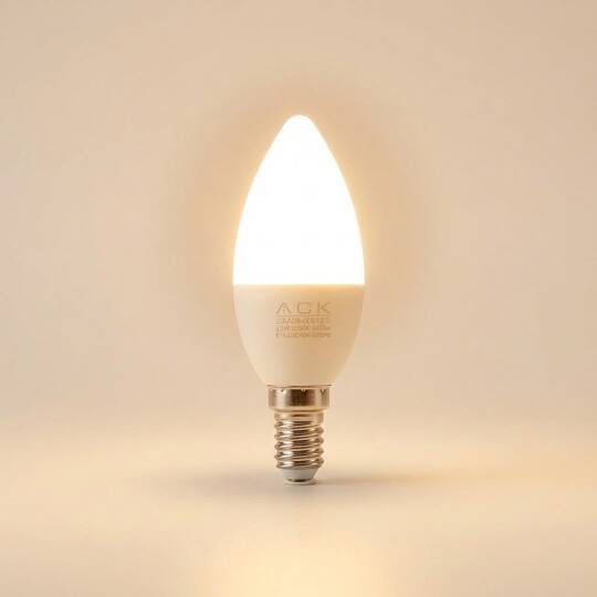 ACK 7W C37 Mum Tipi E14 3000K Günışığı 630 lm LED Ampul AA09-00710 - 3