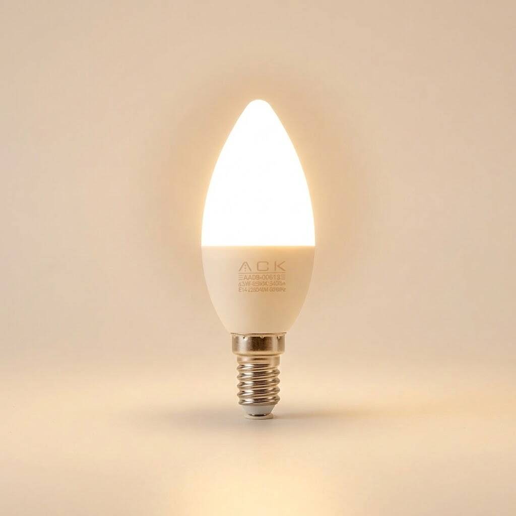 ACK 7W C37 Mum Tipi E14 3000K Günışığı 630 lm LED Ampul AA09-00710 - 3
