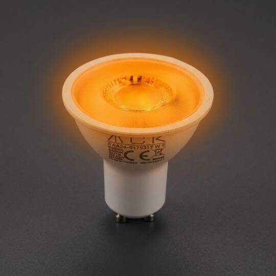 ACK 7W GU10 Lensli GU10 Amber - LED Ampul AA24-01758 - 3