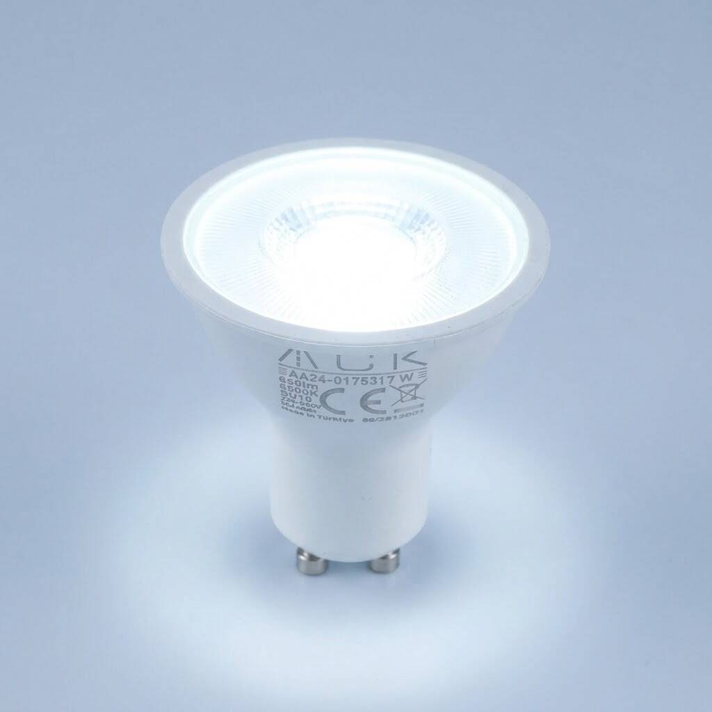 ACK 7W GU10 Lensli GU10 6500K Beyaz 560 lm LED Ampul AA24-20753 - 3
