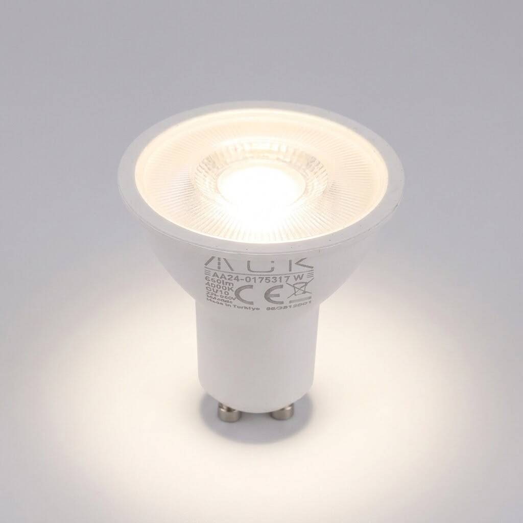 ACK 7W GU10 Lensli GU10 4000K Ilık Beyaz 560 lm LED Ampul AA24-20751 - 3