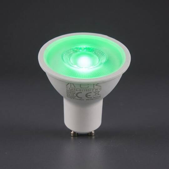 ACK 7W GU10 Lensli GU10 Yeşil - LED Ampul AA24-01755 - 3