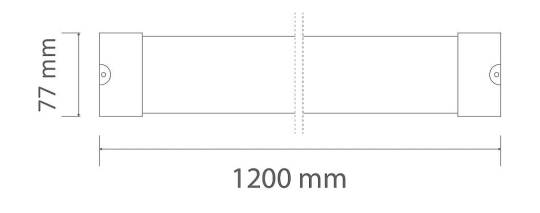 ACK 80W 3000K Günışığı 8750lm Titan LED Bant Armatür AN30-01203 - 5