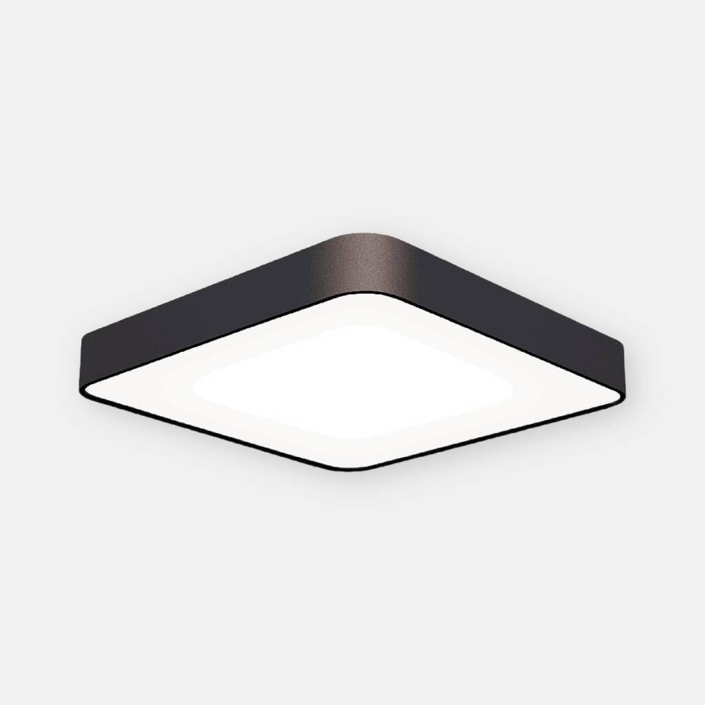 ACK 80W Geniş Çaplı Dekoratif Linear Sarkıt Armatür 60cmx60cm İnce Kare Siyah Kasa AL02-06601 - 1